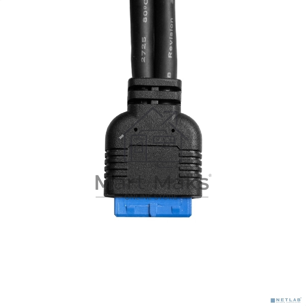 Планка портов в корпус Type-C ExeGate BrctUSB3-1C (USB 3.2 Gen1 20pin (IDC 20pin F) --> USB 3.2 Gen1 Type-Cf, кабель 30см)