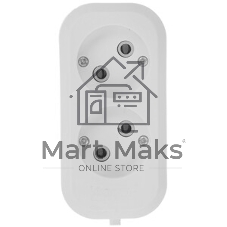 Удлинитель бытовой Smartbuy (SBE-10-2-02-N) 2 гнз х 2,0 м (10А/2.2 кВт, ПВС 2х1.0)