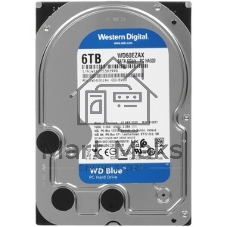 Жесткий диск Western Digital SATA 6Tb 6Gb/S 256MB BLUE WD60EZAX WDC