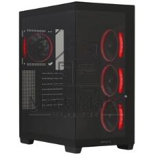 Компьютерный корпус Deepcool CG580 4F V2 без БП, боковое окно (панорама), 4x120мм ARGB PWM вентилятора, черный, ATX (R-CG580-BKADA4-G-2)