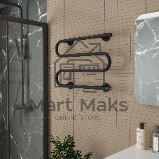 Полотенцесушитель электрический BAU M Black 41,5х61,5, черный матовый