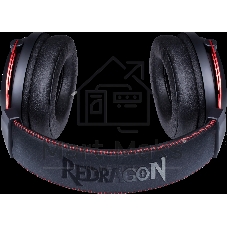 Гарнитура Redragon Diomedes чёрный/красный, проводная, USB / mini jack 3.5 мм