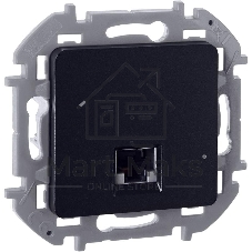 Информационная розетка RJ 45 - категория 5e - UTP - INSPIRIA - антрацит
