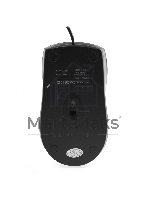 Мышь проводная Crown CMM-31 черный, 1000 dpi, USB, кнопки - 3
