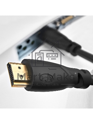 Кабель Greenconnect PROF 15.0m HDMI версия 2.0, черный, OD9.0мм, 28/24 AWG, позолоченные контакты, Ethernet 18.0 Гбит/с, 3D, 4K GCR-HM313-15.0m, тройной экран Greenconnect Кабель PROF 15.0m HDMI версия 2.0, черный, OD9.0мм, 28/24 AWG, позолоченные контакт