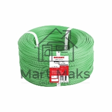 Провод ПГВА Rexant 1х1.00 мм², Cu, зеленый, бухта 200 м