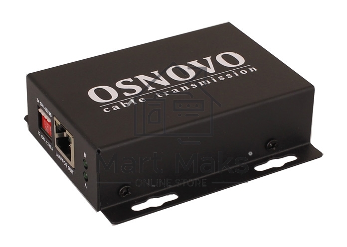 PoE удлинитель 10M/100M Fast Ethernet на 400м (до 30W)