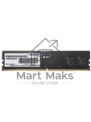 Оперативная память Patriot Signature, DDR5, 16GB (1x16 GB), 5200 MHz, CL42, DIMM