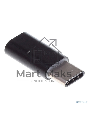 Переходник Buro USB Type-C (m)-microUSB (f) черный 