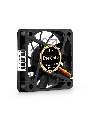 Вентилятор для корпуса ExeGate EX06010B3P-24 черный, 60 мм, 3200 об/мин, 24.1 дБ, 3 pin