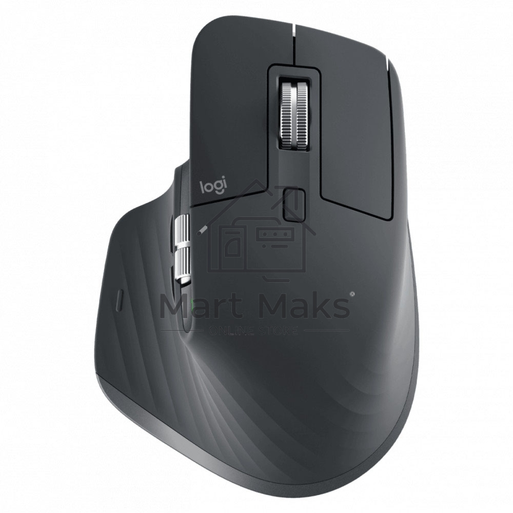 Мышь беспроводная Logitech MX Master 3s графитовый, 8000 dpi, радиоканал, Bluetooth, USB, кнопки - 7