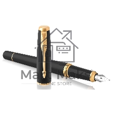 Ручка перьевая Parker Urban Core F309 (CW1931593) Muted Black GT, F, сталь нержавеющая, подарочная коробка