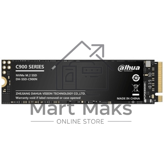 Накопитель SSD Dahua C900, 512Gb, M.2 2280, PCIe 3.0 x4, NVMe, R/W 2000/1500