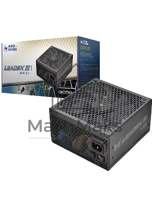 блок питания 1300 Ватт/Power Supply Super Flower Leadex III Gold, 1300W, ATX 3.1, 140мм, 8xSATA, 4xPCI-E(6+2), 1x12VHPWR(12+4), APFC, 80+ Gold, Full Modular