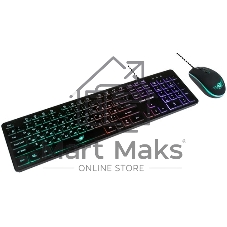 Комплект клавиатура+мышь Dialog KMGK-1707U проводной, USB, 1600 DPI, белый