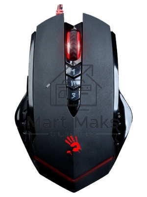 Мышь проводная A4Tech Bloody V8 черный, 3200 dpi, USB, кнопки - 8