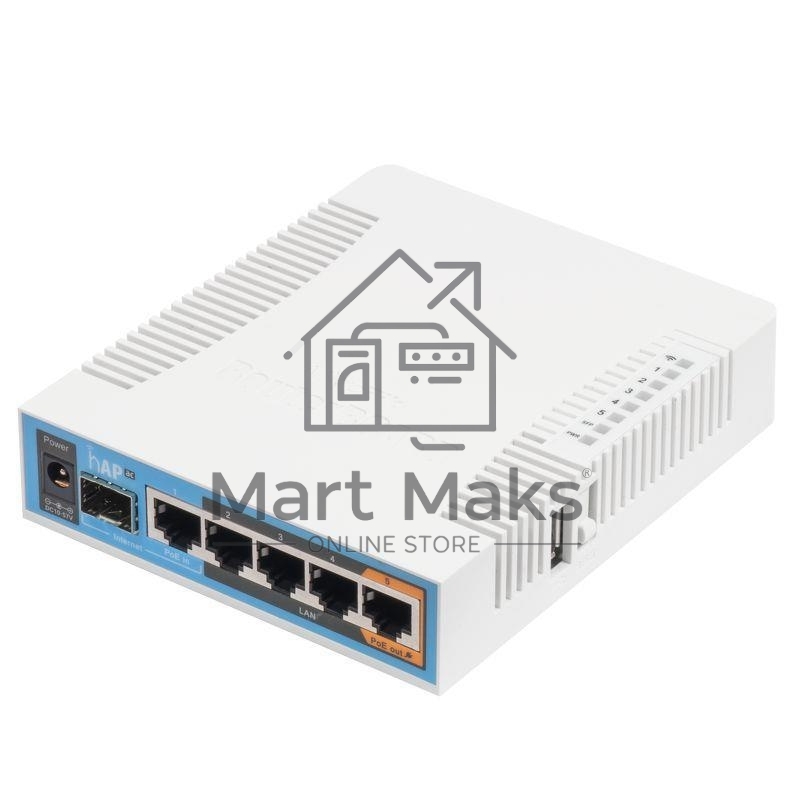 Сетевое оборудование MikroTik RB962UiGS-5HacT2HnT Роутер 2.4+5ГГц, 802.11a/b/g/n/ac, 5x Ethernet 1G, 1x SFP