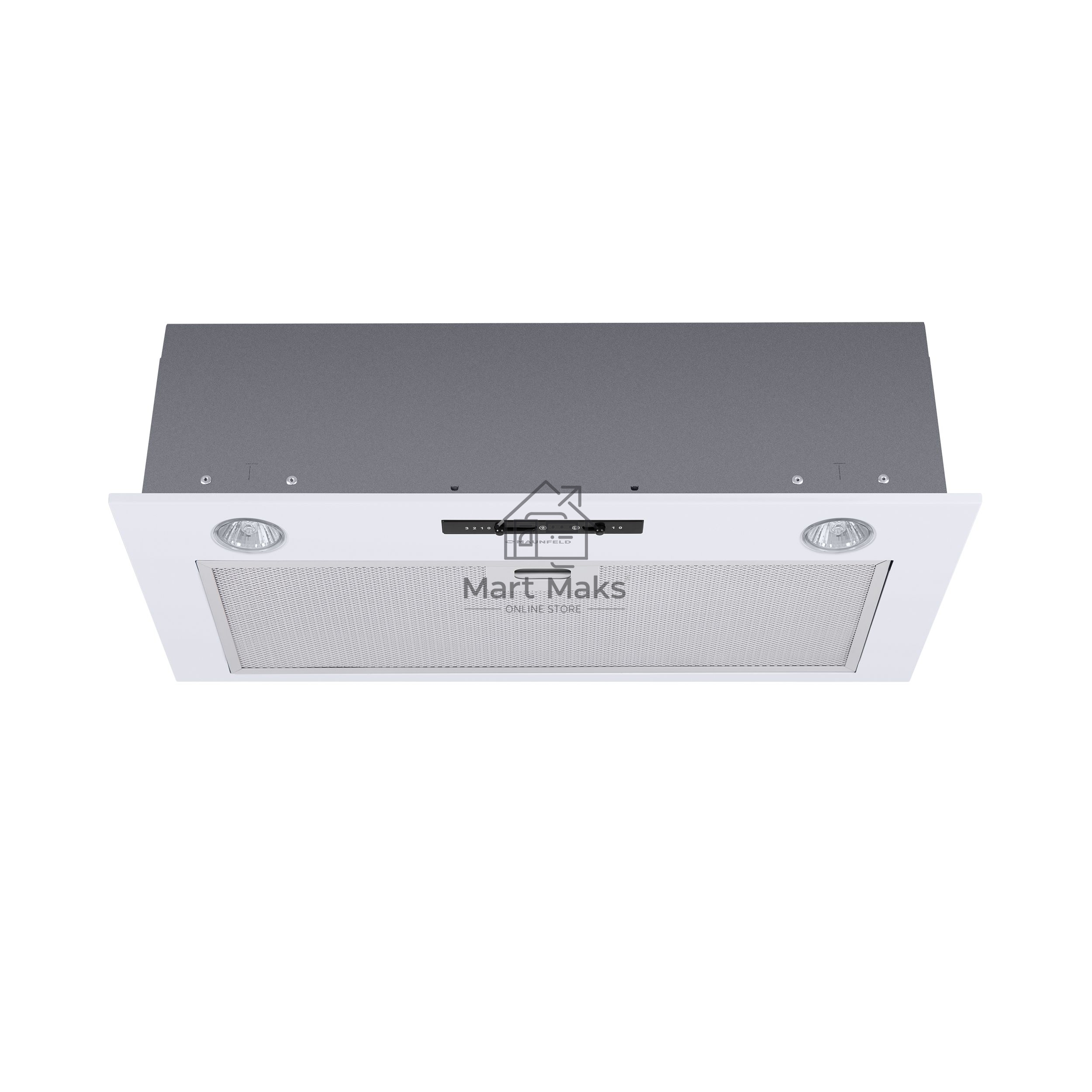 Вытяжка встраиваемая Maunfeld Crosby Light (C) 60 белый, 60 см, 850 куб. м/ч, 48 дБ