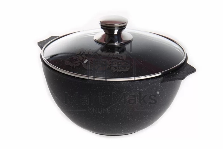 Казан для плова 4л АП Гранит черный 54802