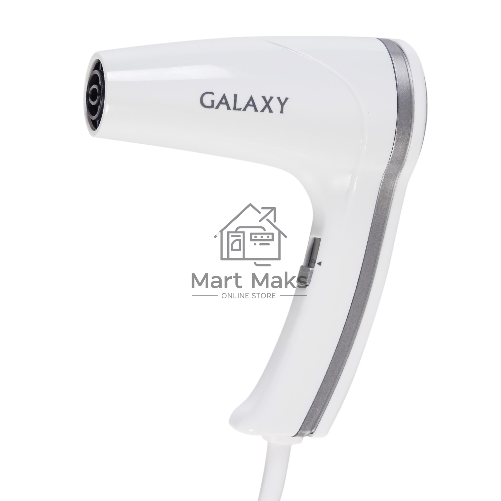 Фен для волос с настенным креплением Galaxy Line GL 4350, белый, 1400 Вт, 2 скорости потока воздуха, функция «холодный воздух», защитная сетка, настенное крепление
