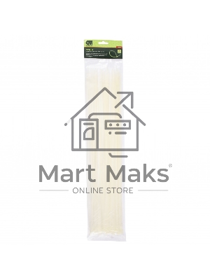 Хомуты Сибртех, 500 х 4,8 мм пластиковые, белые, 50 шт