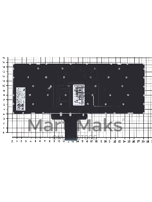 Клавиатура для ноутбука Lenovo Ideapad 510S 510S-14IKB черная без рамки