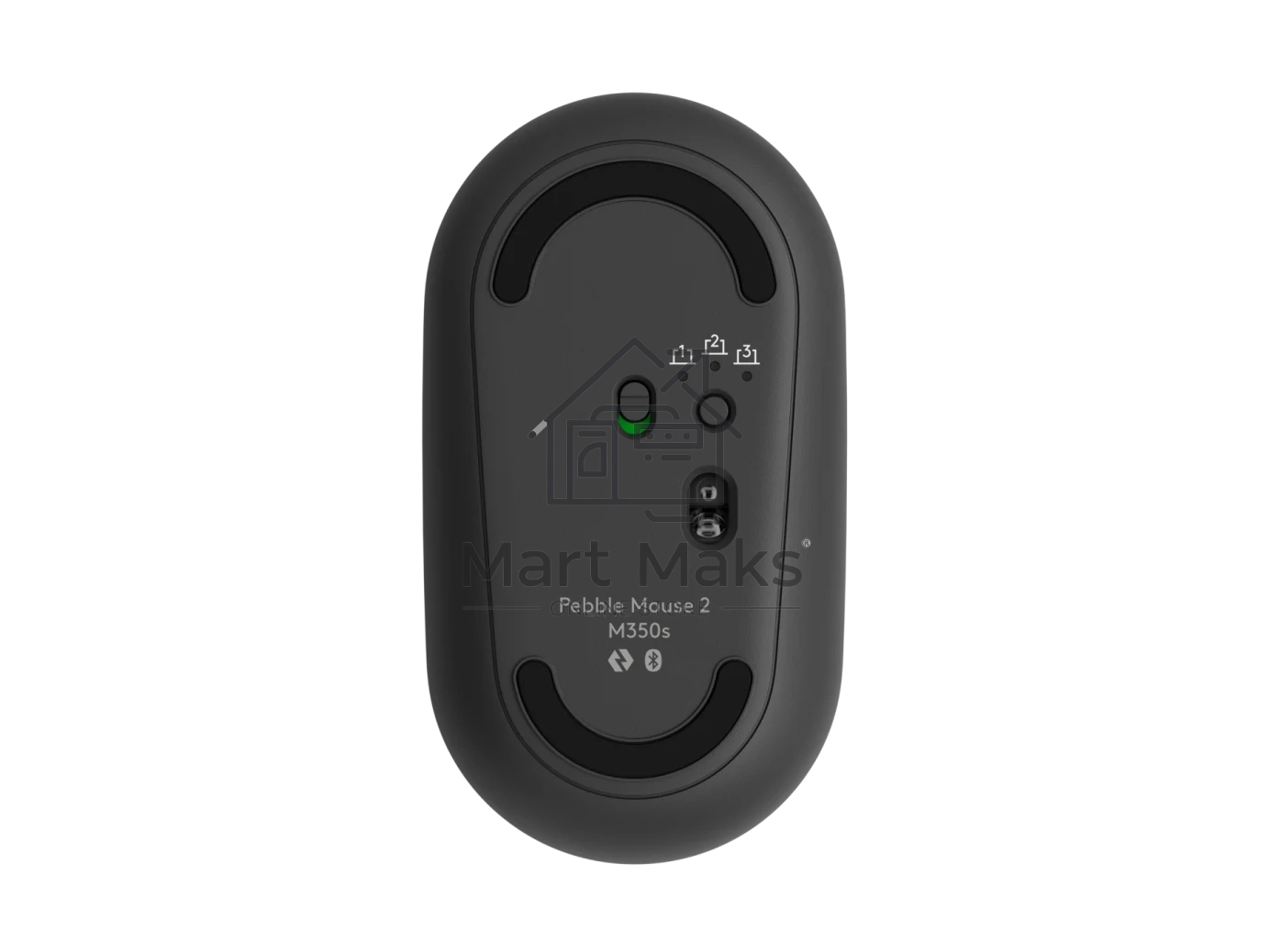Мышь беспроводная Logitech Pebble 2 M350S графитовый, 4000 dpi, Bluetooth, кнопки - 3