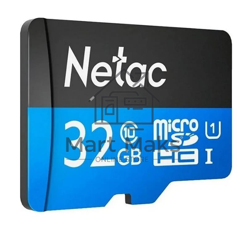 Флеш карта microSDHC 32GB Netac P500 <NT02P500STN-032G-S> (без SD адаптера) 80MB/s