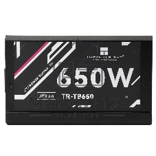 Блок питания Thermalright, 650W 80+ Bronze (ATX, 3.0, Full modular, 1x24(20+4)pin, 2xCPU 8(4+4)pin, 4xPCIe*2 8(6+2)pin, 3xSATA3, 3xMOLEX4pin, Active, 120x120мм, 150x140x86mm, APFC, черный)