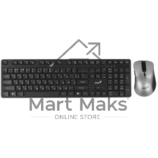 Комплект клавиатура+мышь Genius KM-8216S беспроводной, Bluetooth, 1000 DPI, чёрный