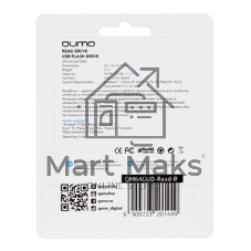 Флешка USB 2.0 QUMO 64Gb, NANO QM64GUD-NANO-B черный