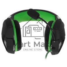 Гарнитура SmartBuy Rush Taipan чёрный-зеленый, проводная, USB, подсветка