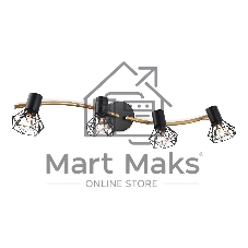 Светильник Ambrella light TR8658/4 BK/GD черный/золото E14/4 max 60W 750*100*185