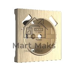 Накладка для розетки USB (шампань рифленый)