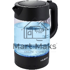 Чайник электрический Hyundai HYK-G7707 1.7л. 2200Вт графит корпус: стекло