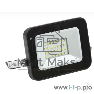 Прожектор светодиодный СДО 06-20 4000К IP65 черн. ИЭК LPDO601-20-40-K02