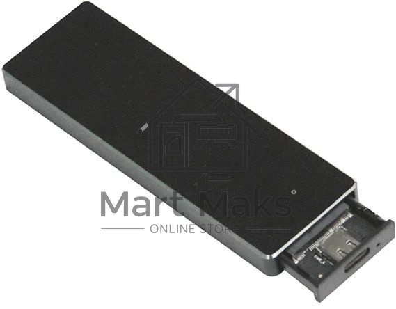 Внешний корпус SSD AgeStar 31UBVS6C NVMe/SATA алюминий черный M2 2280 м