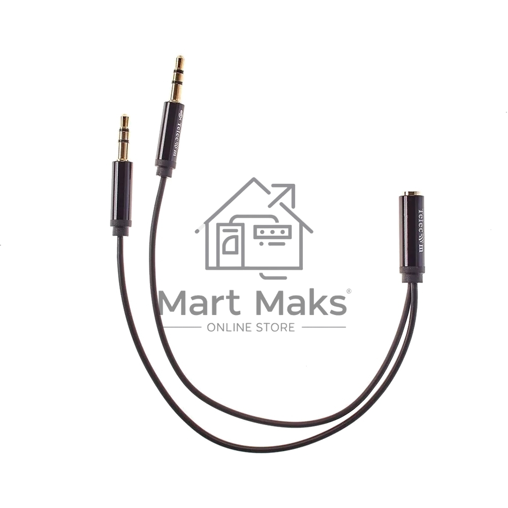 Кабель-адаптер 2*3.5ST(M)/3.5 ST(F), 0.2м, Telecom PRO <TAV205M-0.2M>