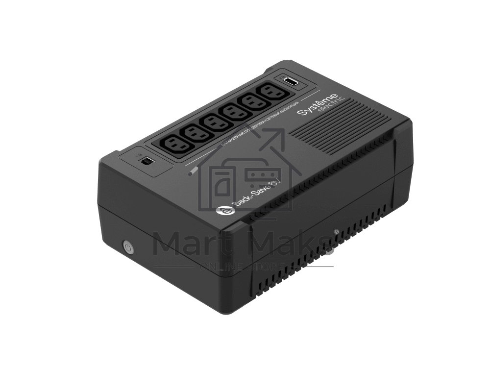 Источник бесперебойного питания Systeme Electriс Back-Save, 800VA/480W, 230V, Line-Interactive, AVR, 6xC13 Outlets, USB charge(type A), USB