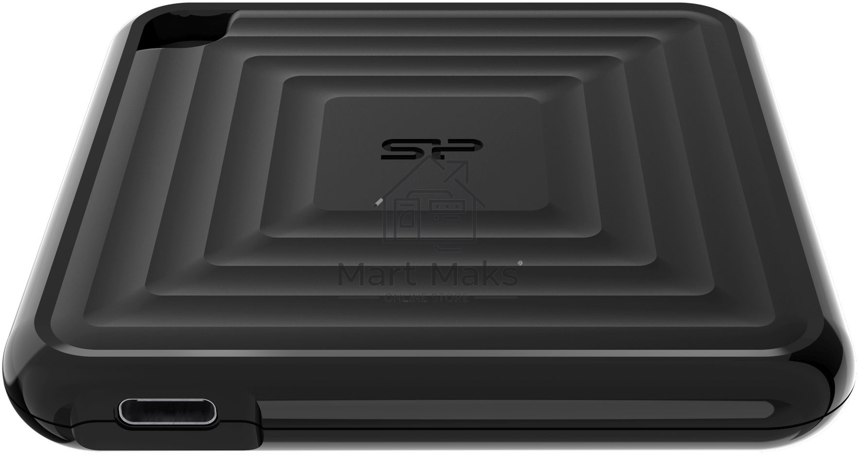 Внешний SSD 2TB Silicon Power PC60, External, USB 3.2 Type-C R/W - 540/500 MB/s черный