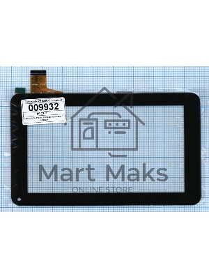 Сенсорное стекло (тачскрин) ZP9020-7, черное