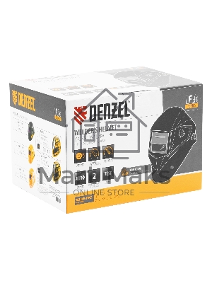 Щиток защитный лицевой (маска сварщика) F6, см. окно 93х43, Real Color, DIN 5-8/9-13 Denzel