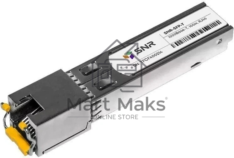 Модуль SNR Оптический модуль SFP-T, 10/100/1000Base-T (1 GbE), UTP, RJ45, up to 100m