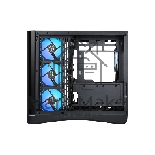 Корпус SAMA V62S, Midi-Tower, чёрный, 4 x 120 мм