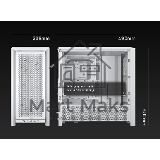 Корпус Corsair Frame 4000D RS White, Midi-Tower, белый, 3 x 120 мм