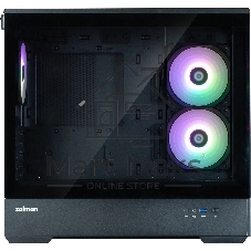 Компьютерный корпус ZALMAN P30 V2, MATX, черный, WINDOW, 2x3.5