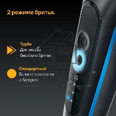 Электробритва Braun S5 52-B1600S синий с чехлом и насадками для стайлинга тела и бороды тип 5762