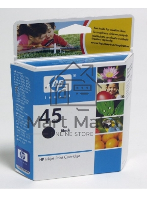 Картридж струйный HP №45 51645AE черный для HP DJ 7xxC/815C/880C/895C/9xxC/112xC/1220/6122/6127 (930стр.)