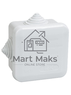 Коробка распаячная ОП 70х70х40 IP44 КМ41236 (4 гермоввода) ИЭК UKOZ11-070-070-040-K41-44