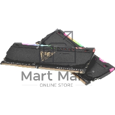 Оперативная память Patriot Viper Steel, DDR4, 16GB (2x8GB), 3200MHz, CL18, DIMM, с радиатором, RGB, черный